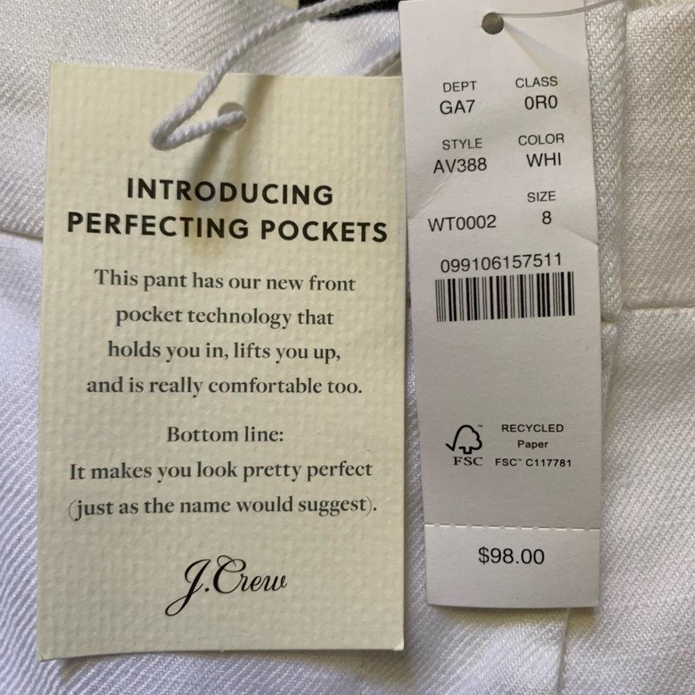 J Crew Hayden Linen Pants